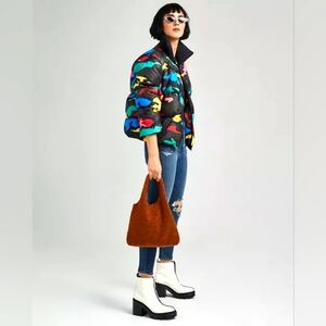 KENDALL + KYLIE Camo Puffer Jacket